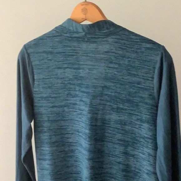 LOGO by Lori Goldstein Knit Cardigan with Faux Suede Details - Picture 10 of 15